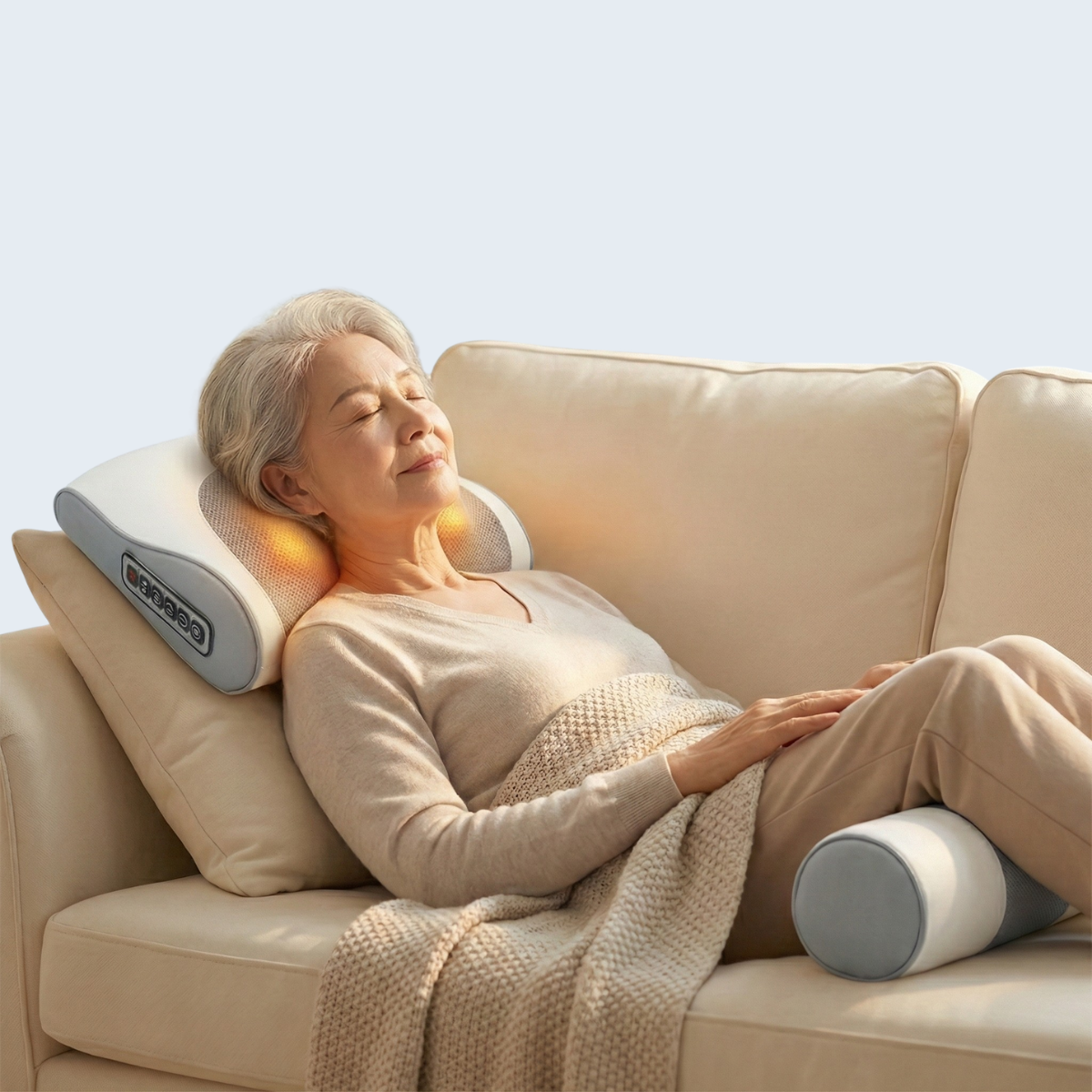 B&B ComfortHeat Neck & Back Massager Pad