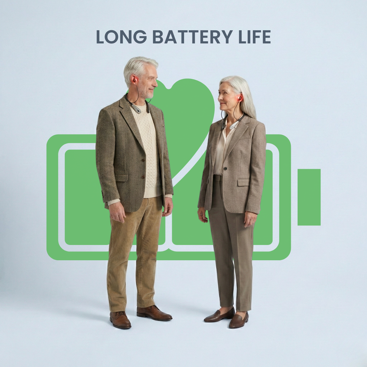 B&B Red Light Comfort Earbuds with Adjustable Modes and Auto-Off Timer