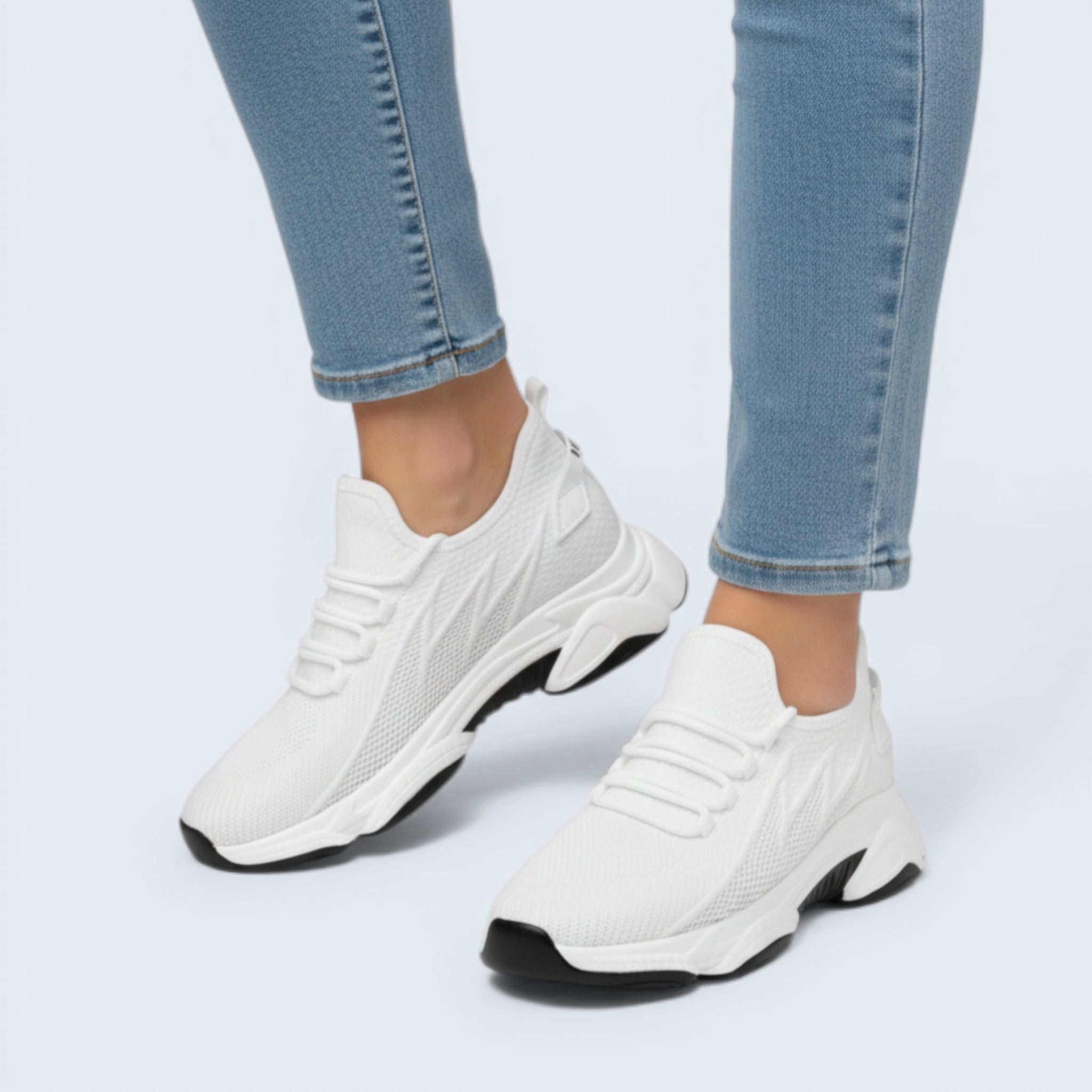 B&B Men Sneakers – Cushioned Hidden Lift Everyday Comfort for Daily Wear