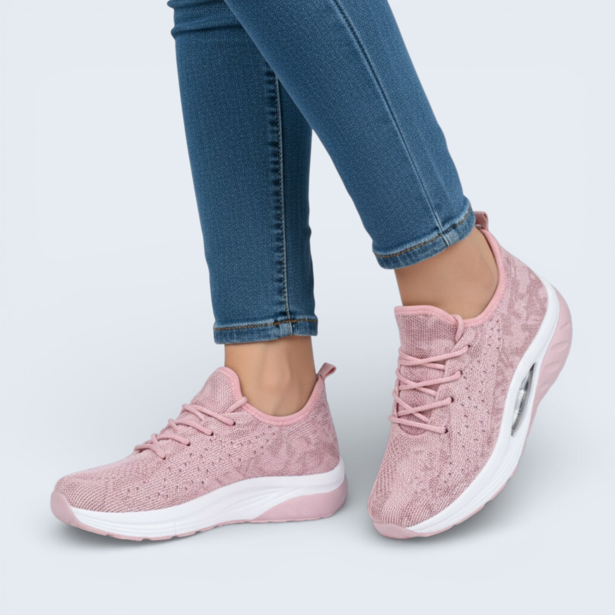 B&B Lightweight Walking Trainers – Breathable Knit & Air-Cushioned Sole