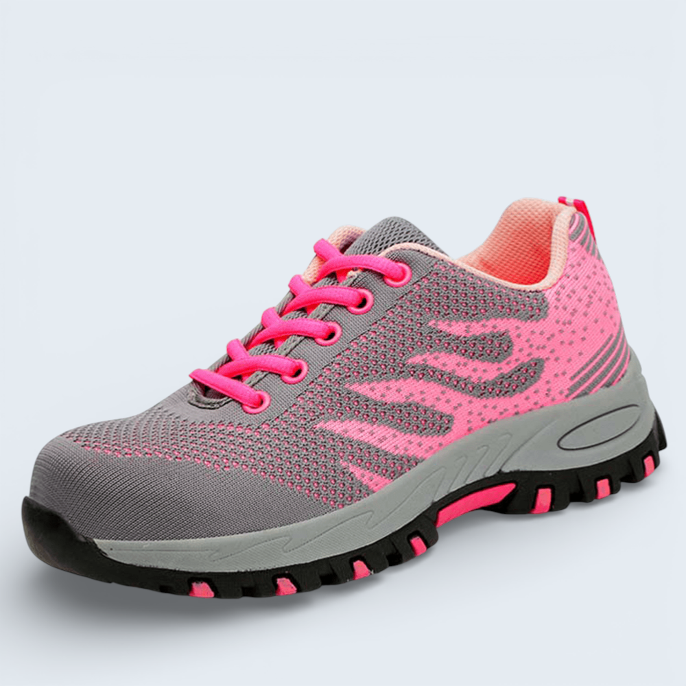 B&B Women’s Lace-Up Walking Sneakers – Lightweight Breathable Everyday Comfort Trainers