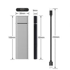 Nagy sebességű, hordozható, 8 TB-os külső merevlemez USB 3.1-kompatibilitással