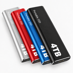 SSD externe 4TB - Disque de stockage portable USB-C pour PC, Mac et ordinateur portable