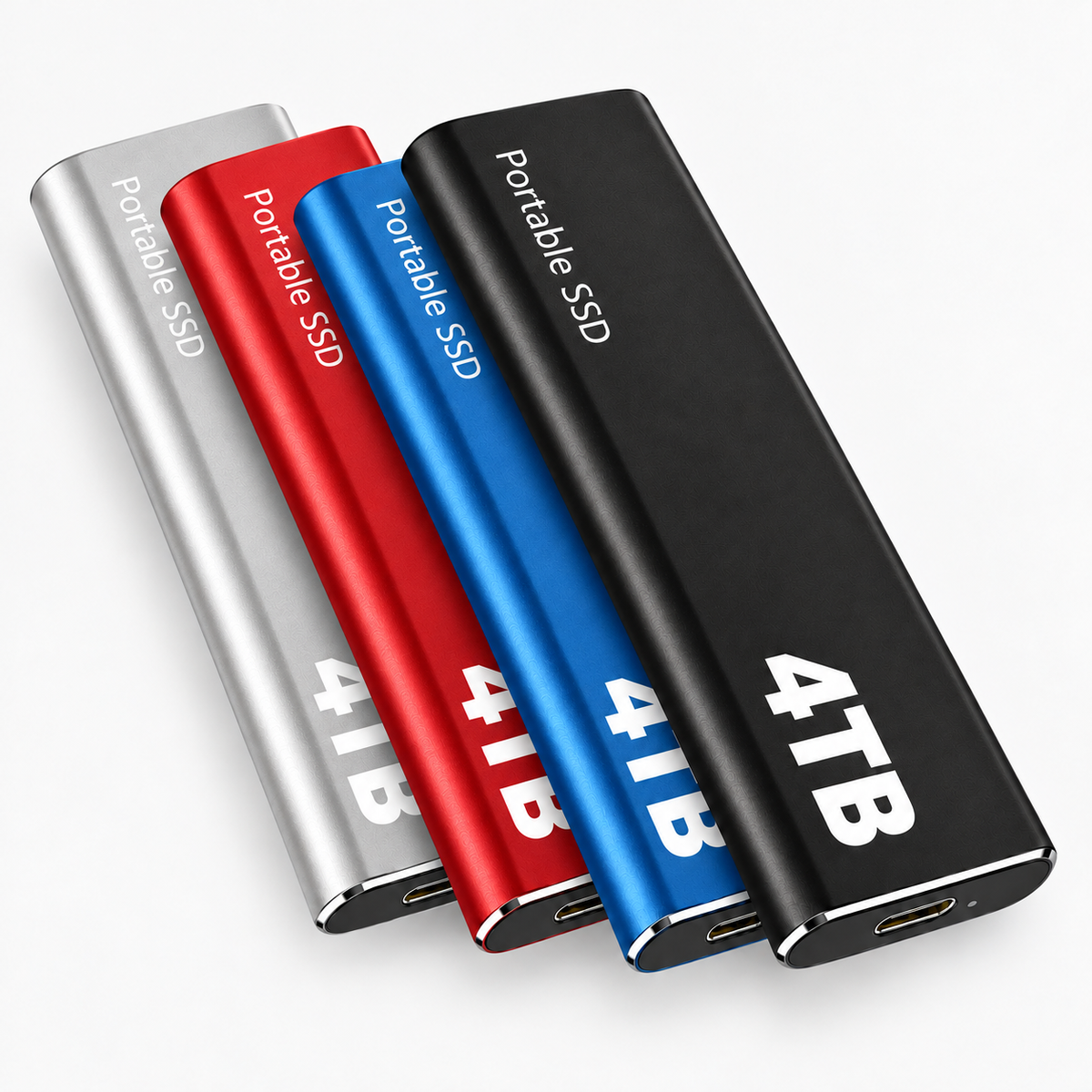 SSD externe 4TB - Disque de stockage portable USB-C pour PC, Mac et ordinateur portable
