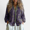 Women’s Relaxed Floral Blouse with Long Sleeves