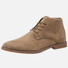 Bottes Chukka en daim pour hommes avec fermeture à lacets et talon bas
