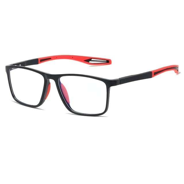 Lunettes anti-lumière bleue ultra-légères pour hommes avec monture rectangulaire et verres HD