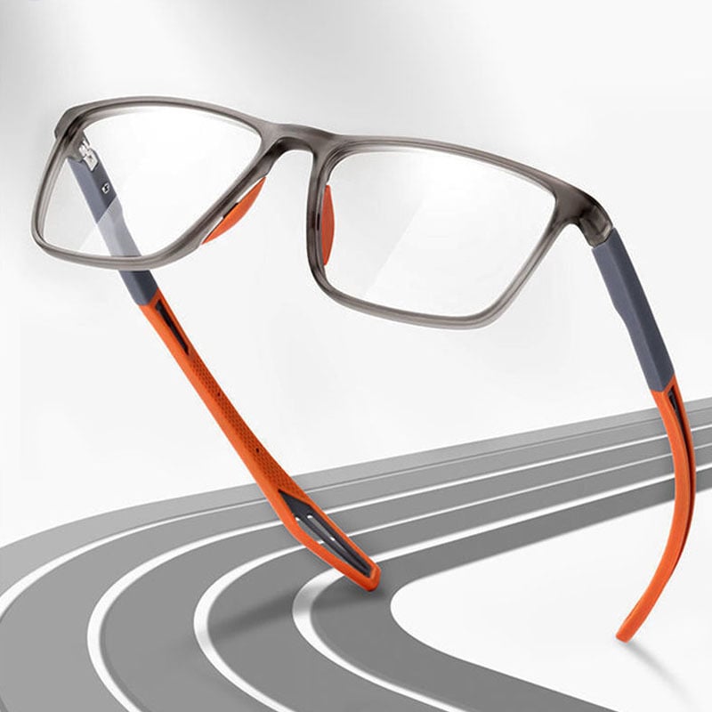 Lunettes anti-lumière bleue ultra-légères pour hommes avec monture rectangulaire et verres HD