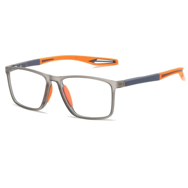 Lunettes anti-lumière bleue ultra-légères pour hommes avec monture rectangulaire et verres HD