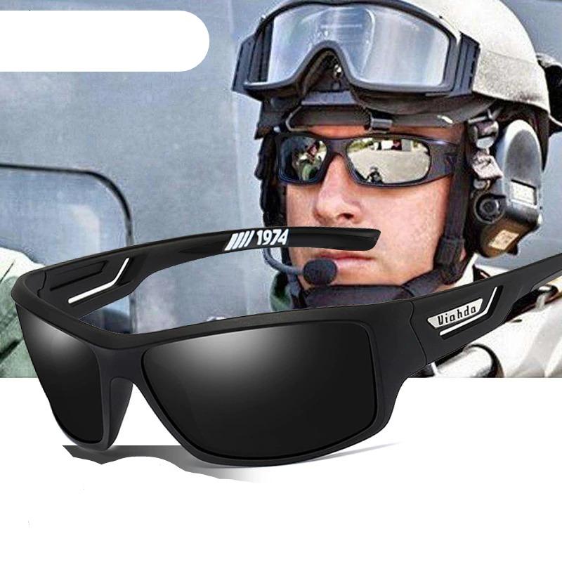 Sports Sunglasses with Rectangular Frames and Full Coverage Design