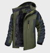 Warm and Waterproof Men's Fleece Jacket with Hood for Outdoor Activities and Everyday Comfort