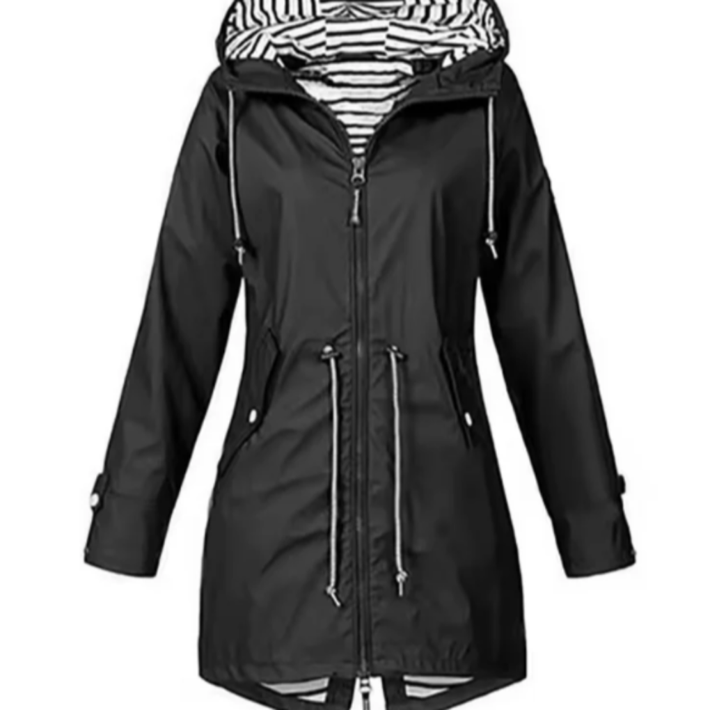 Veste à capuche imperméable pour femme, idéale pour les aventures en plein air