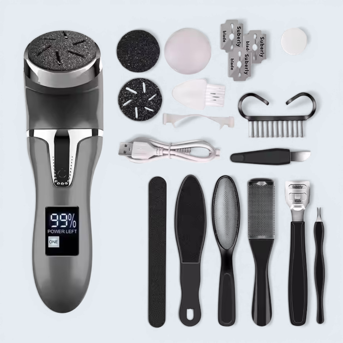 B&B Electric Foot File Callus Remover — Smooth, Comfortable Feet at Home