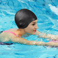 HydroFit prémium szilikon úszósapka fülvédelemmel hosszú hajhoz és vízálló kényelemmel