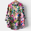 Women's Floral Button Up Blouse with Relaxed Fit