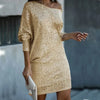 Women's Sequin Mini Dress Off Shoulder Party Style