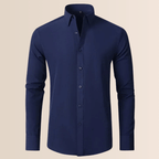 Men's Wrinkle-Free Stretch Business Shirt in Crisp White
