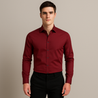 Men's Wrinkle-Free Stretch Business Shirt in Crisp White