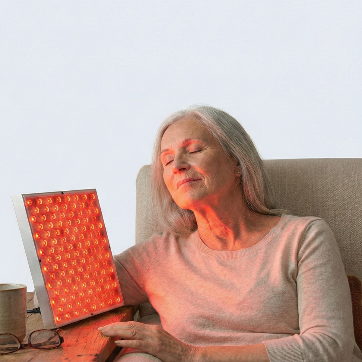 B&B LED Red Light Therapy Panel – Facial Skin Rejuvenation & Full Body Comfort Lamp (225 LEDs)