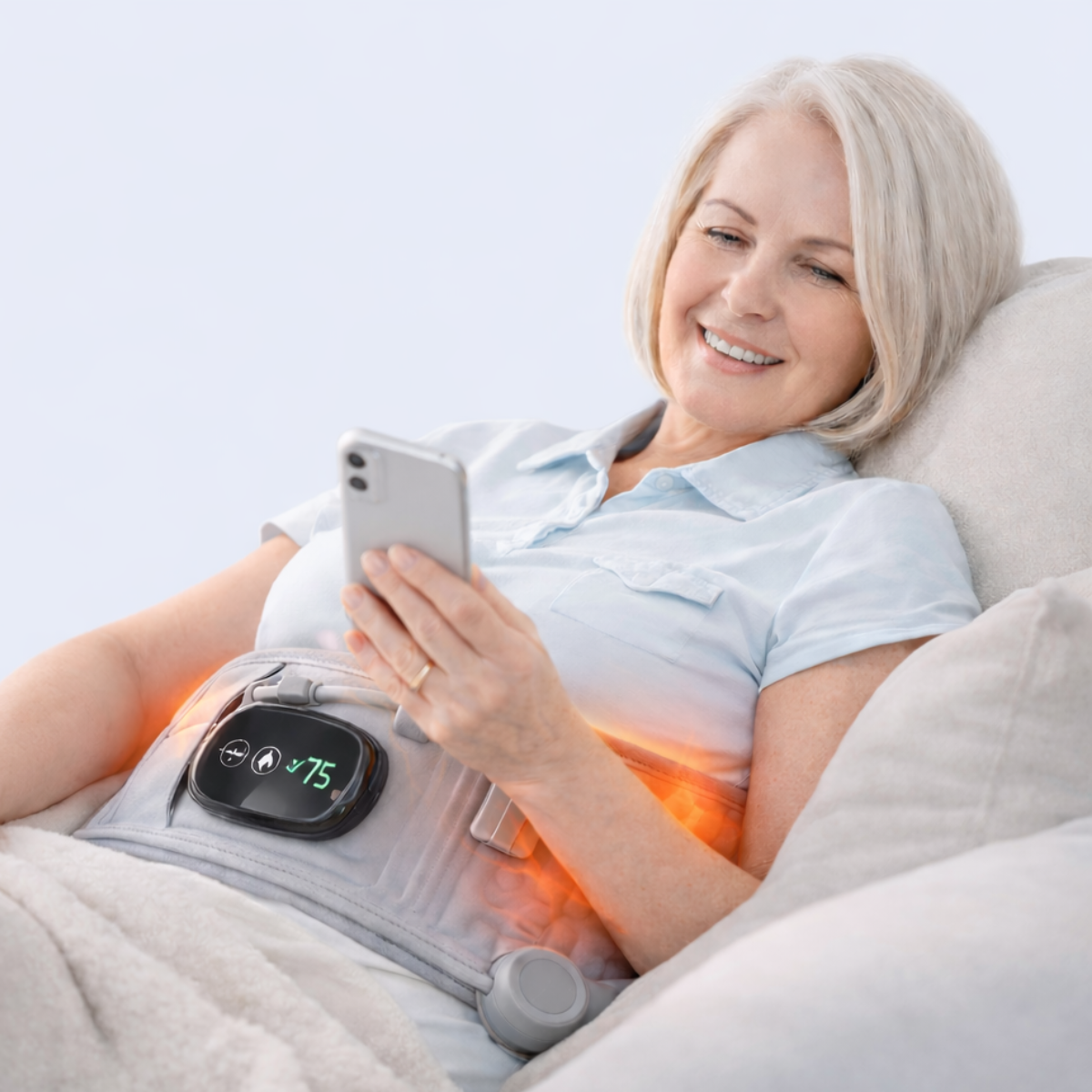 B&B Heated Decompression Back Support Belt