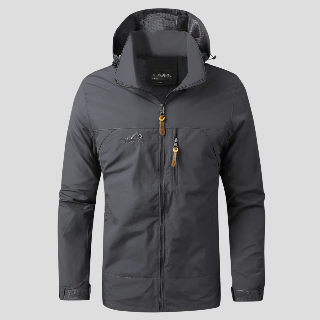 Men's Waterproof Windproof Outdoor Jacket for All-Weather Adventures