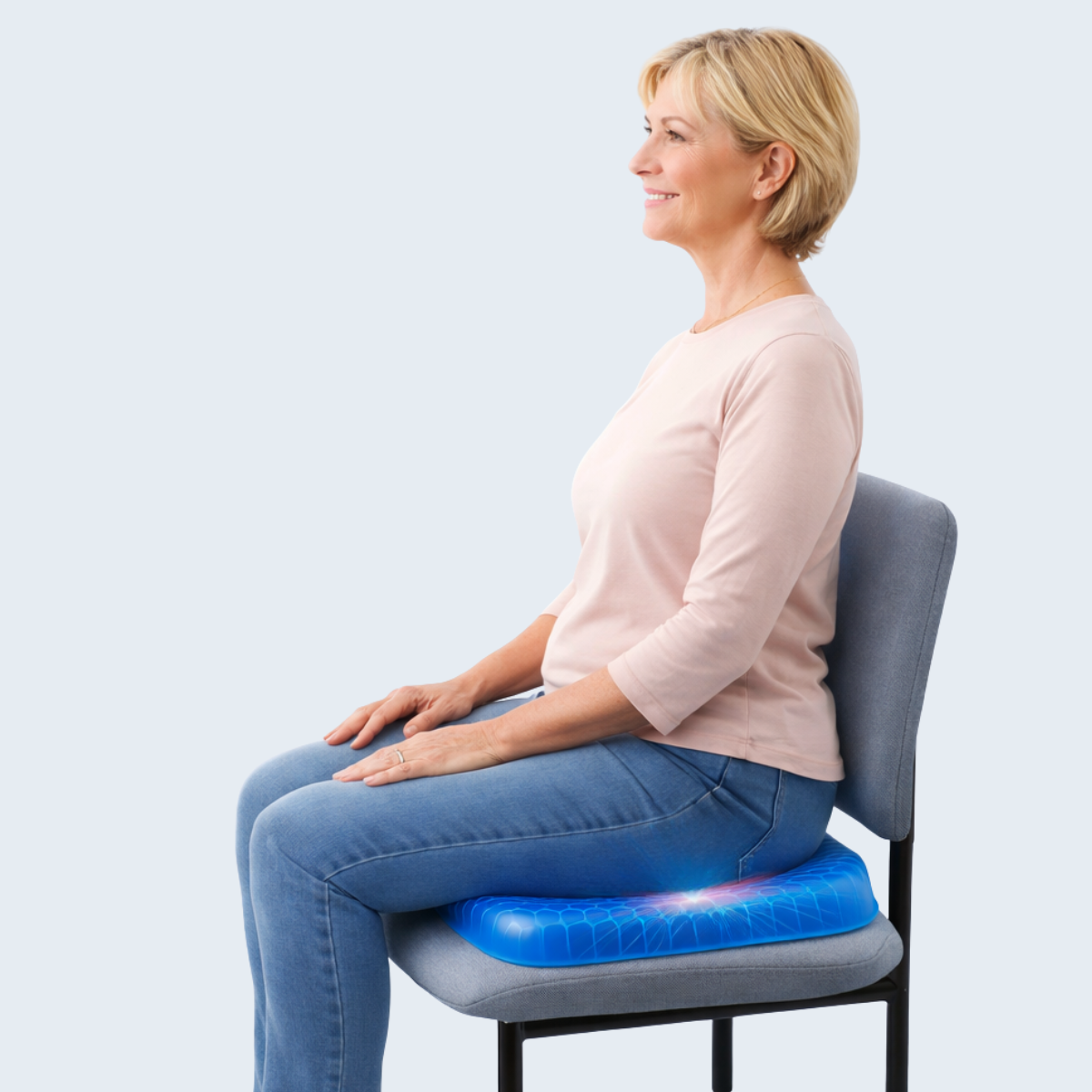 B&B Orthopaedic Gel Seat Cushion for lower back and tailbone