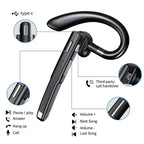 Vezeték nélküli Bluetooth-headset fülkampóval és töltőtokkal