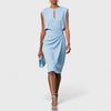 Women's Elegant Day Dress Tailored Fit Midi Occasion Dress