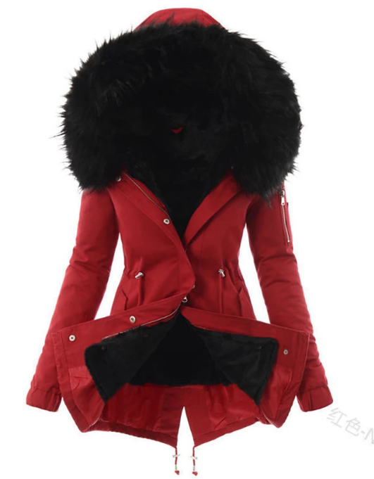 Manteau d'hiver élégant et chaud pour femmes avec isolation thermique haut de gamme
