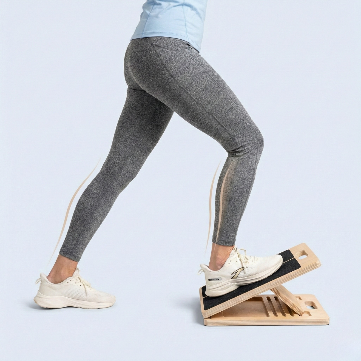 B&B Adjustable Calf Stretch Board – Non-Slip Slant Board for Home Rehab