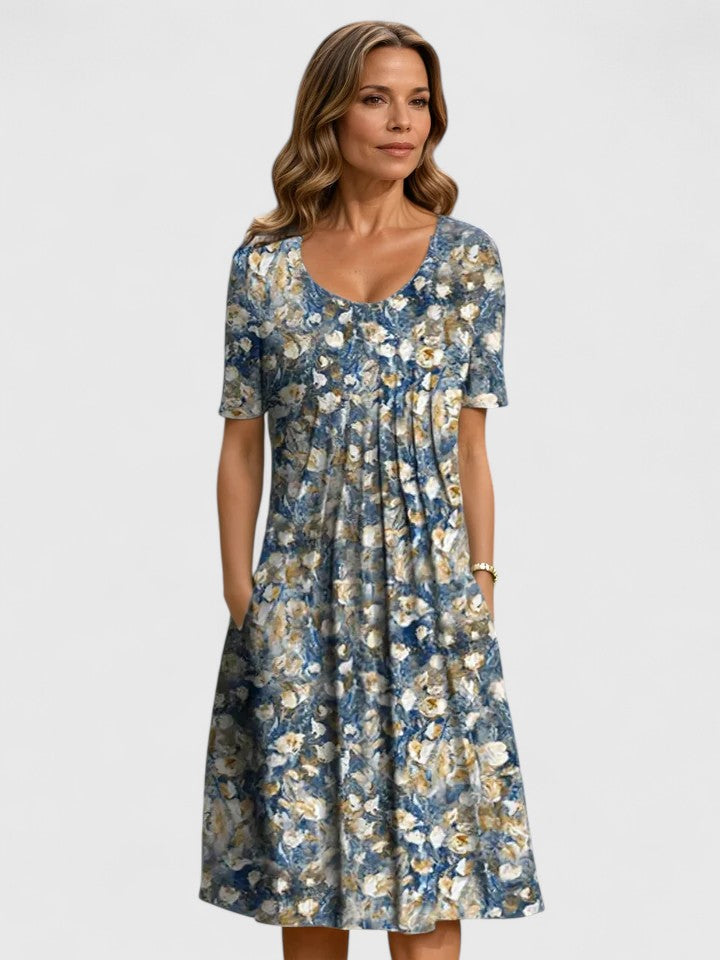 Robe élégante pour tous les jours avec une coupe flatteuse et des poches discrètes