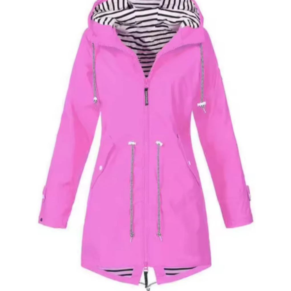 Veste à capuche imperméable pour femme, idéale pour les aventures en plein air