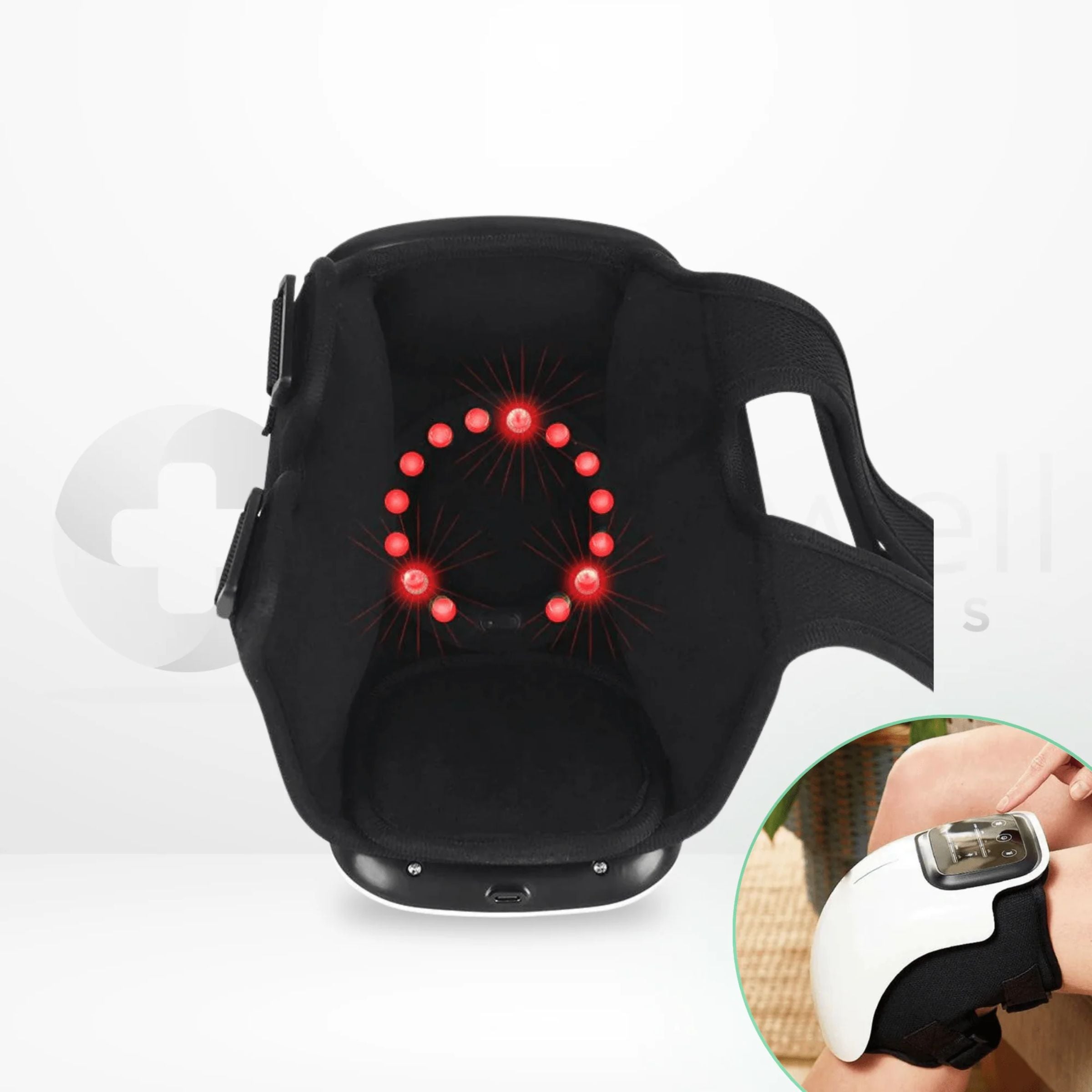 B&B Smart Knee Comfort Massager with Heat & Red Light