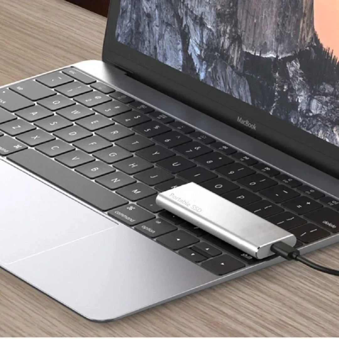 Portable 4 TB External SSD with USB-C Connection Compact Data Storage Device