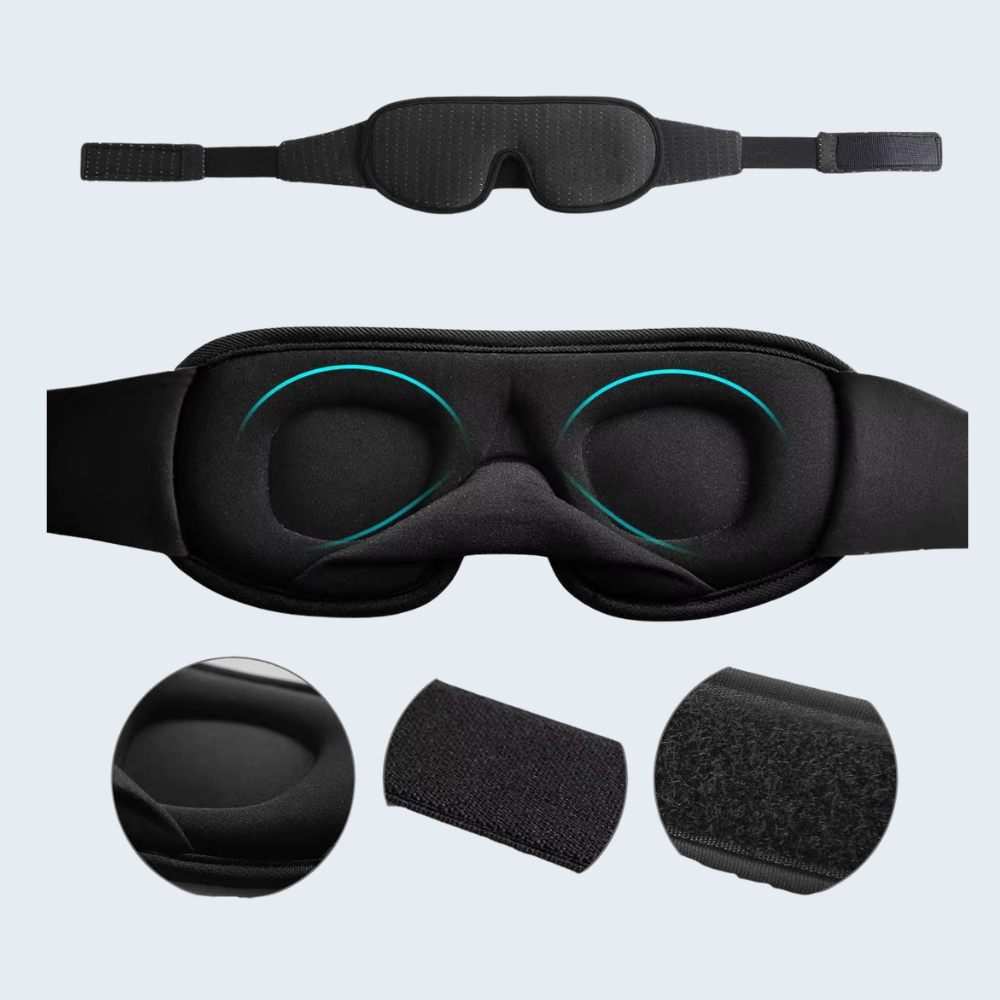 B&B Premium 3D Sleep Mask — Total Darkness for Deeper Rest