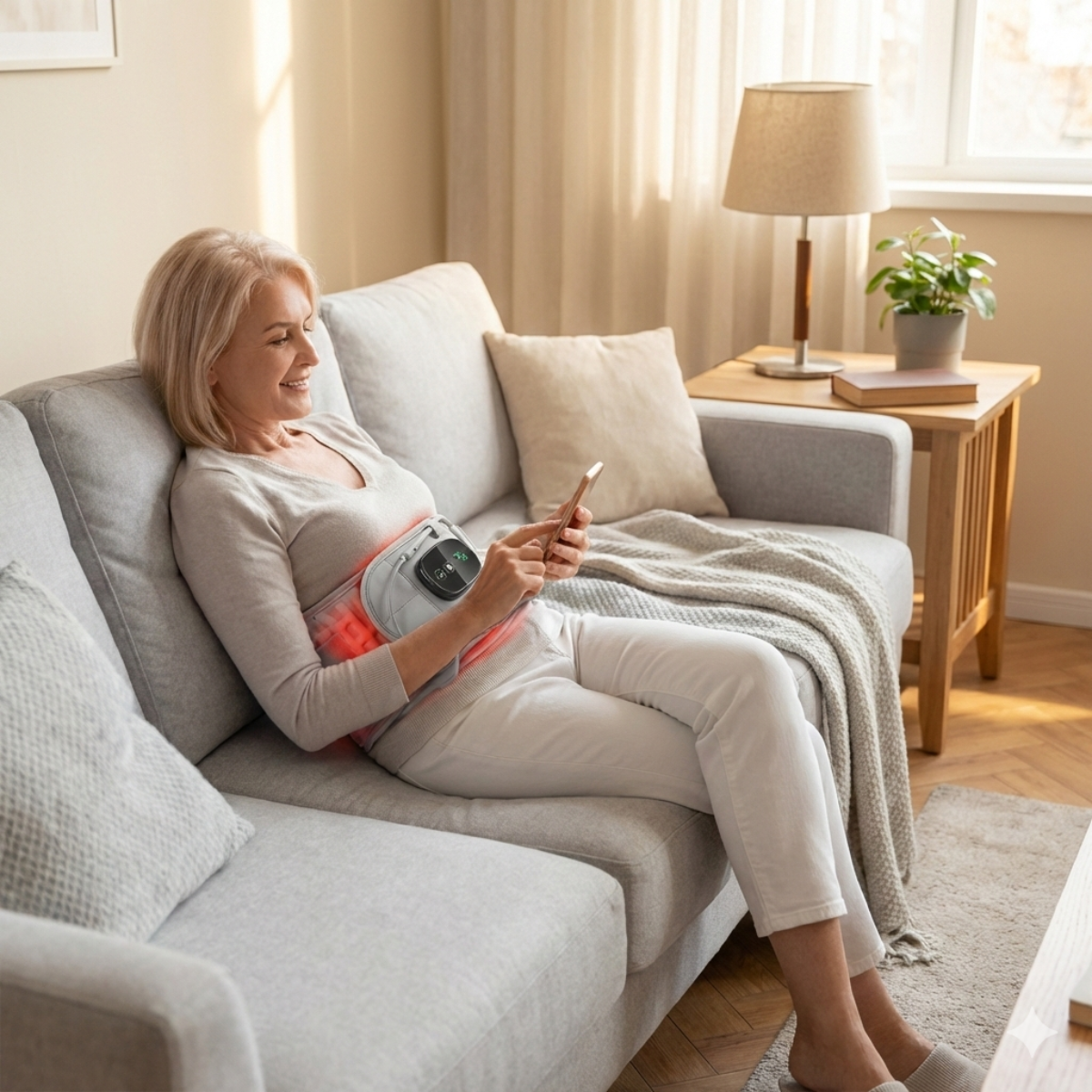 B&B Heated Decompression Back Support Belt