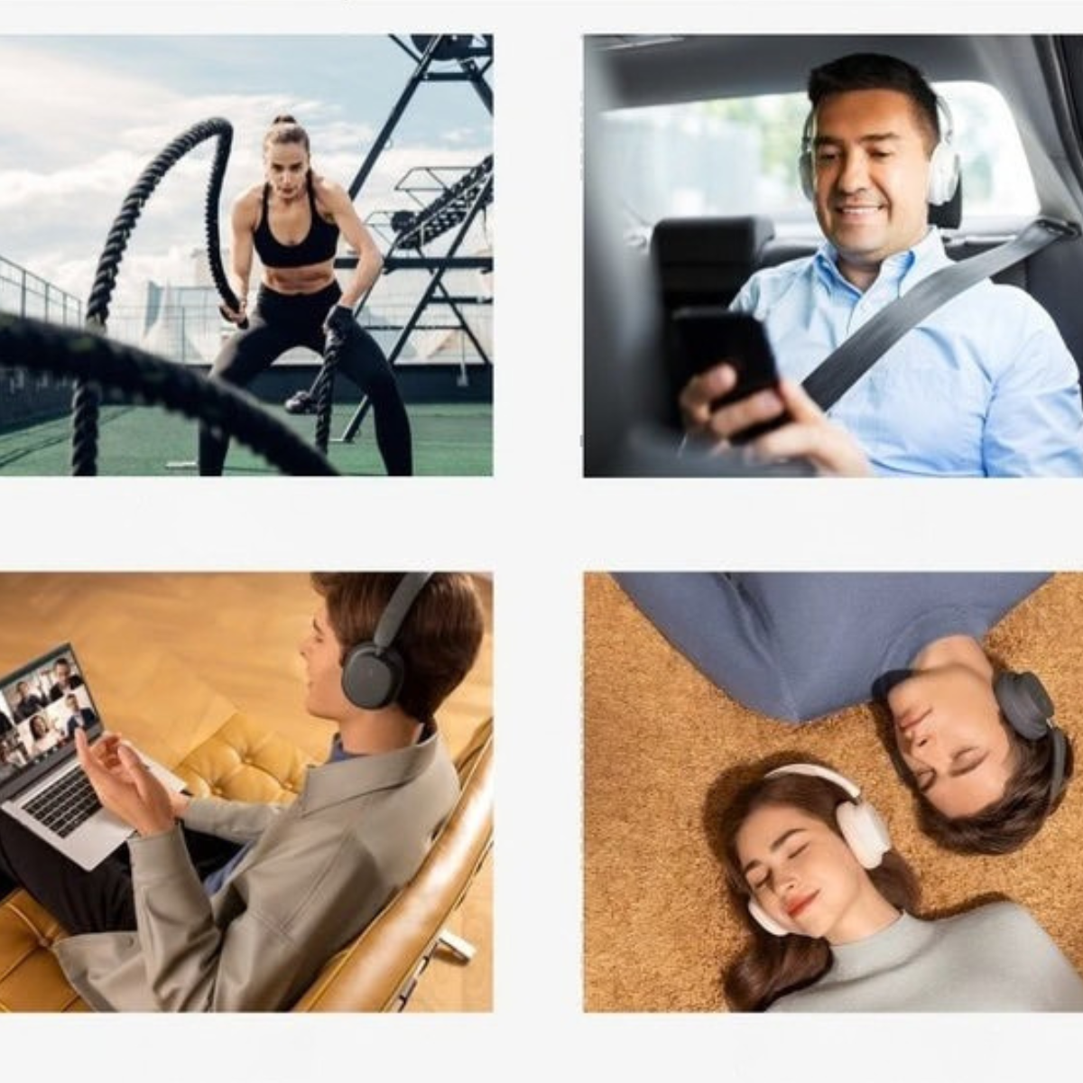 B&B Wireless Over-Ear Headphones – Active Noise Cancelling, Bluetooth & 30H Battery Life