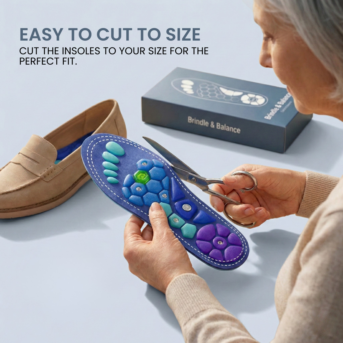 B&B Magnetic Acupressure Insoles – Cushioned Foot Support for Daily Comfort