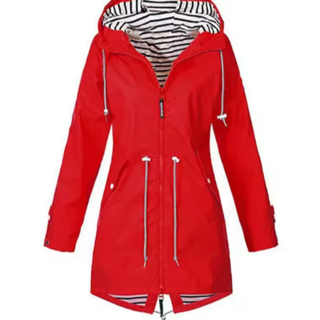 Veste à capuche imperméable pour femme, idéale pour les aventures en plein air
