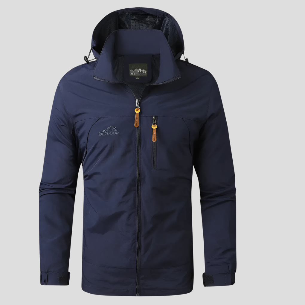 Men's Waterproof Windproof Outdoor Jacket for All-Weather Adventures