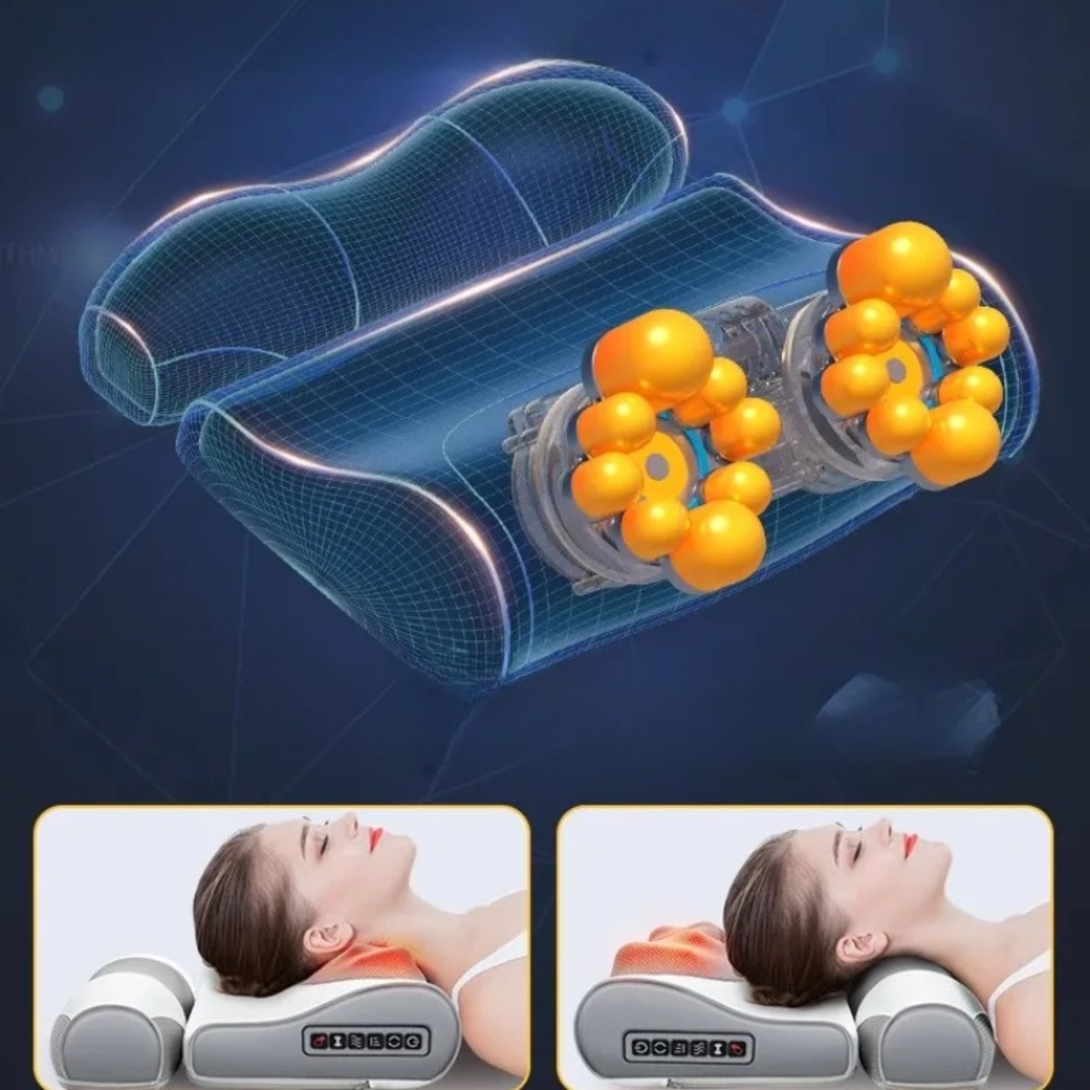 B&B ComfortHeat Neck & Back Massager Pad