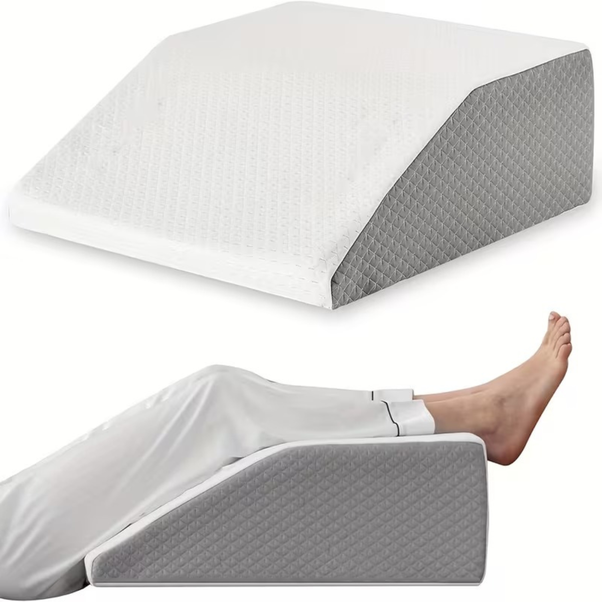 B&B 8” Leg Elevation Pillow – Supportive Wedge Cushion for Sleeping & Rest