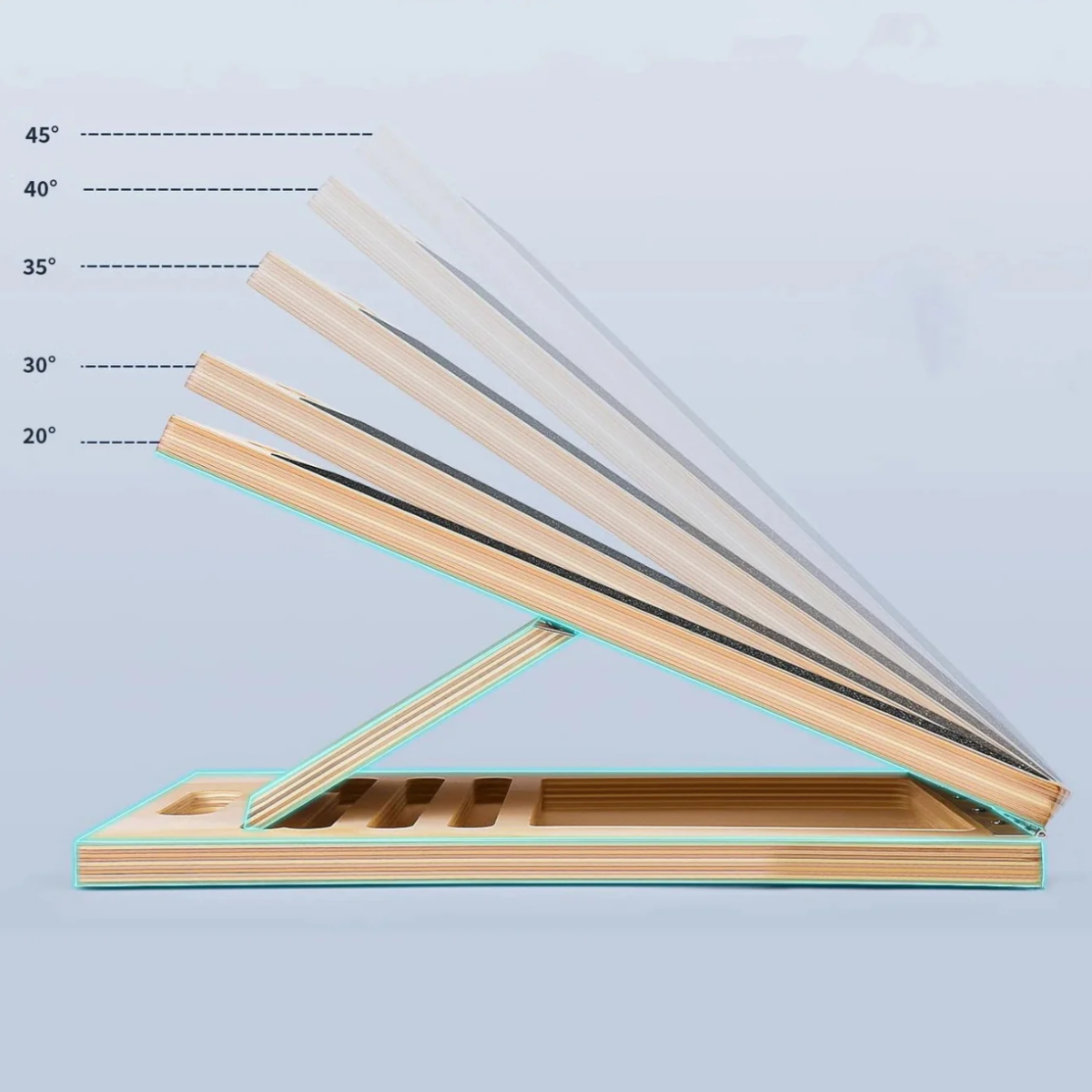 B&B Adjustable Calf Stretch Board – Non-Slip Slant Board for Home Rehab