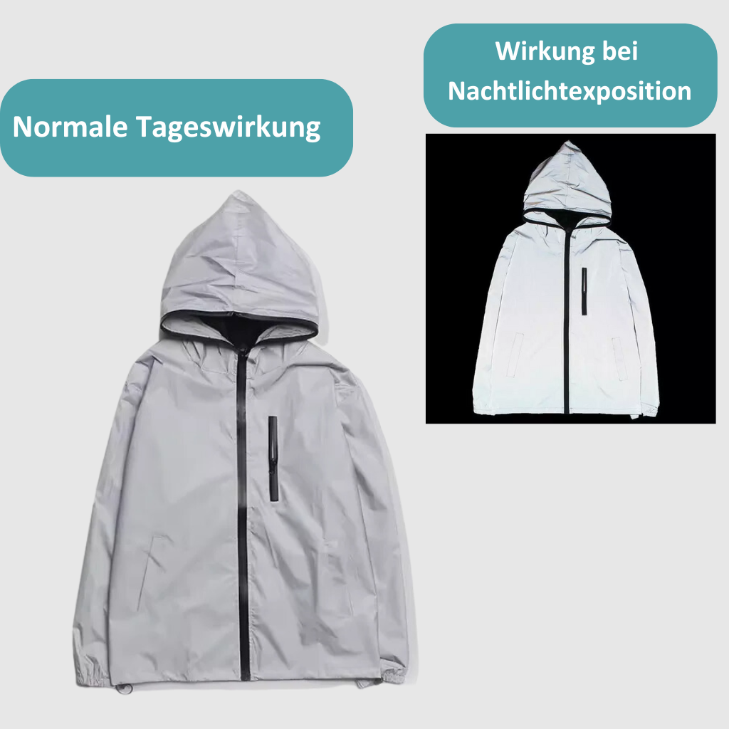 Nagy láthatóságú, vízálló unisex esődzseki kerékpárosoknak és szabadtéri tevékenységekhez