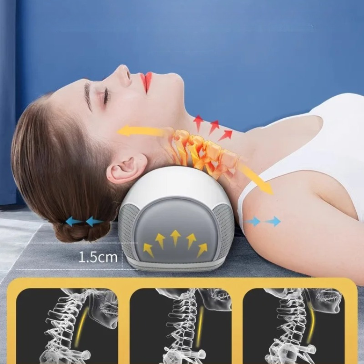 B&B ComfortHeat Neck & Back Massager Pad