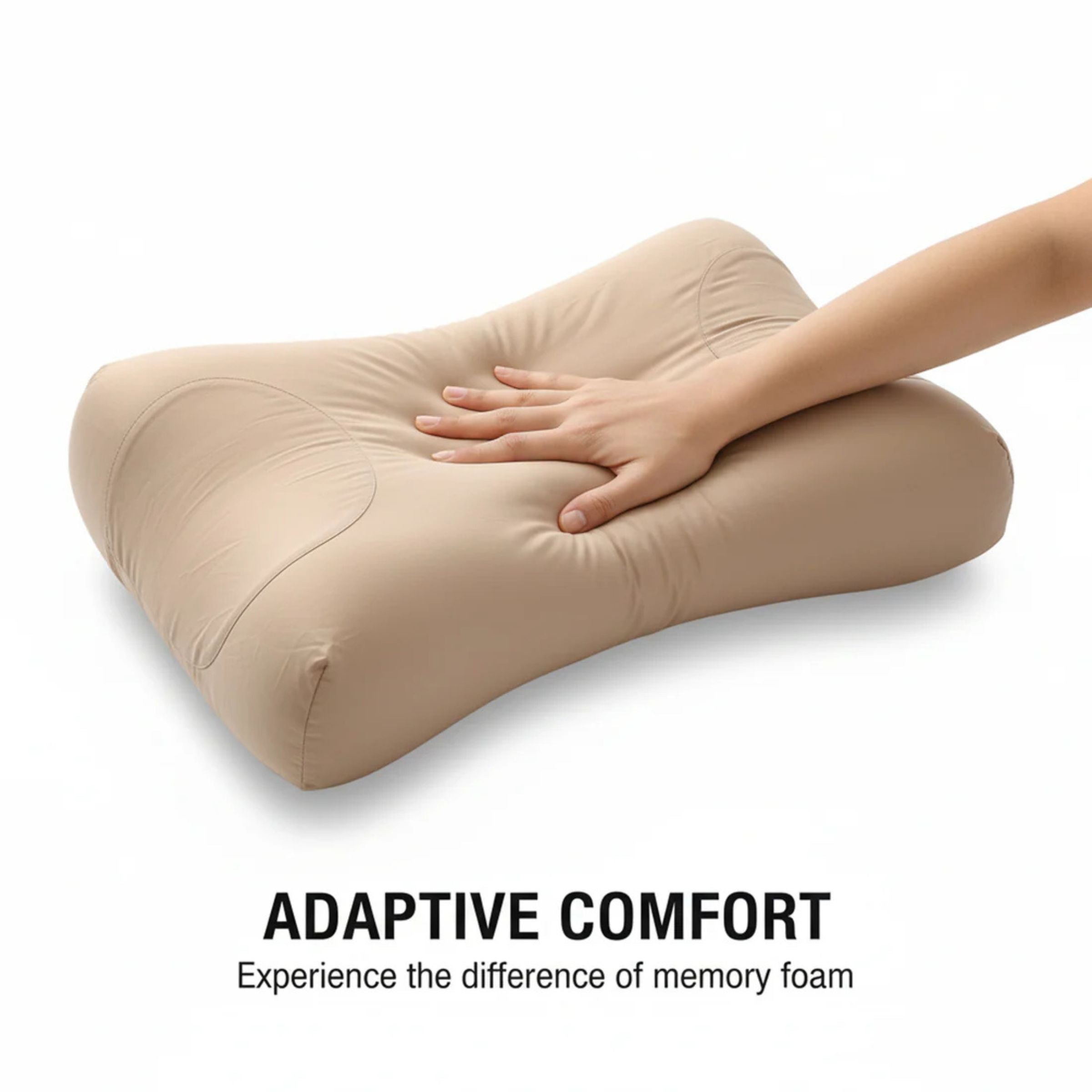 B&B Beauty Sleep Contour Pillow with Satin Pillowcase