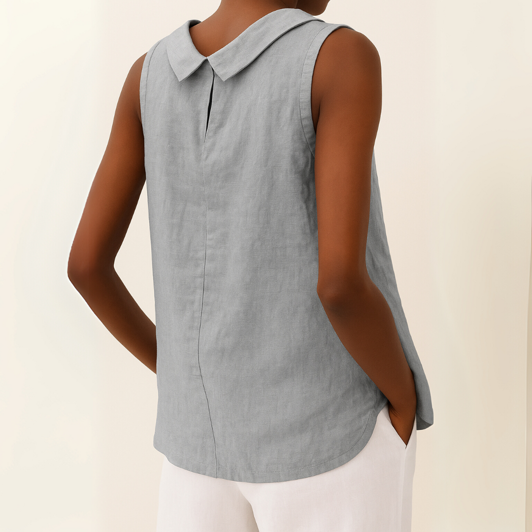 Haut sans manches à col roulé pour femmes, coupe décontractée, blouse d'été élégante