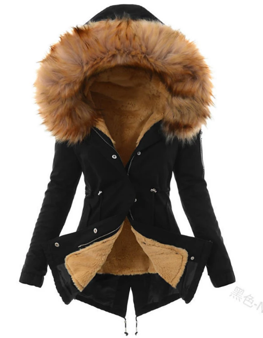 Manteau d'hiver élégant et chaud pour femmes avec isolation thermique haut de gamme
