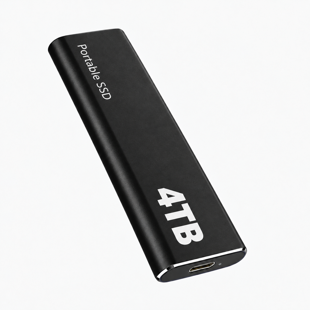 SSD externe 4TB - Disque de stockage portable USB-C pour PC, Mac et ordinateur portable
