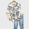 Women's Lightweight Blouse Floral Print Relaxed Fit Casual Top